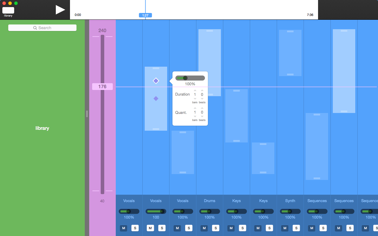 Weav Mixer initial wireframe